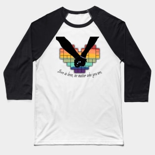 image Proud to support the LGBTQ+ community LGBTQ+ rights are human rights A rainbow of love and acceptance Supporting the LGBTQ+ community is not a political issue Baseball T-Shirt